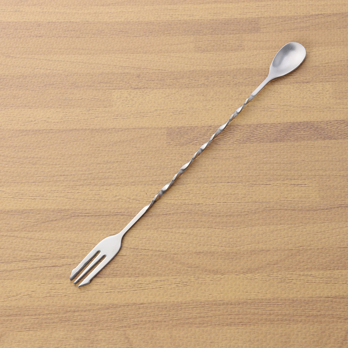 Bar Spoon Twisted - Коктейльная ложка-вилка из нержавеющей стали 304,