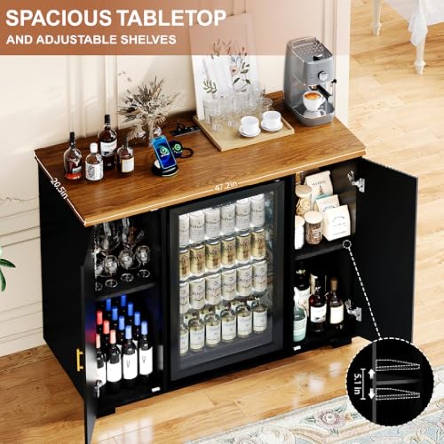 47-дюймовый шкаф для кофе-бара – обзор и цена Home Bar And Fridge