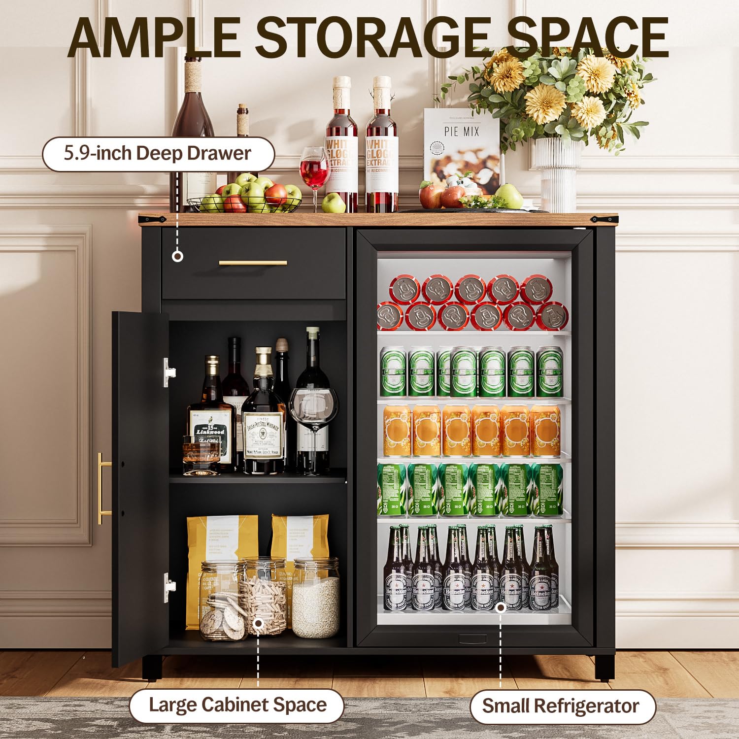 39-дюймовый кофейный барный шк – обзор и цена Home Bar And Fridge