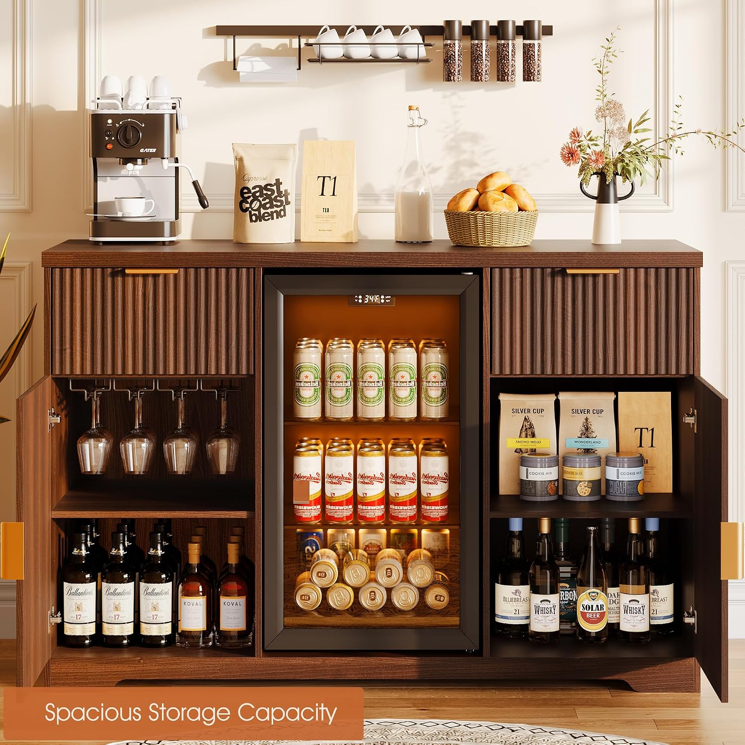 55-дюймовый кофейный барный шк – обзор и цена Home Bar And Fridge