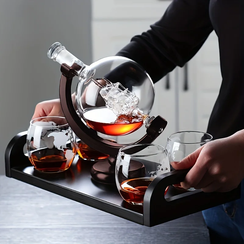 Графин для виски в форме глобу – обзор и цена Decanter Globe Set