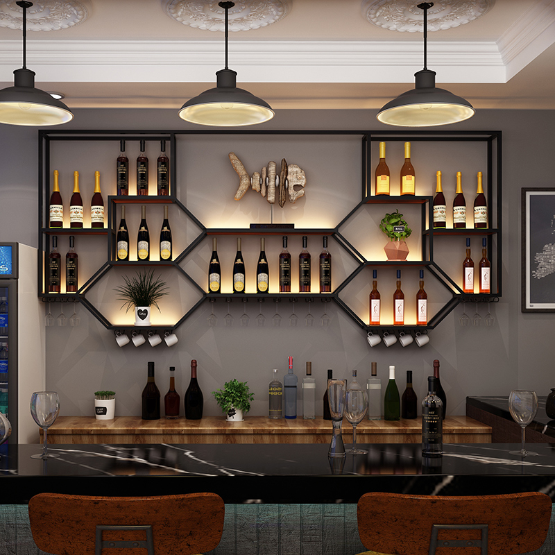 Металлические полки, винный шк – обзор и цена Home Bar Shelf