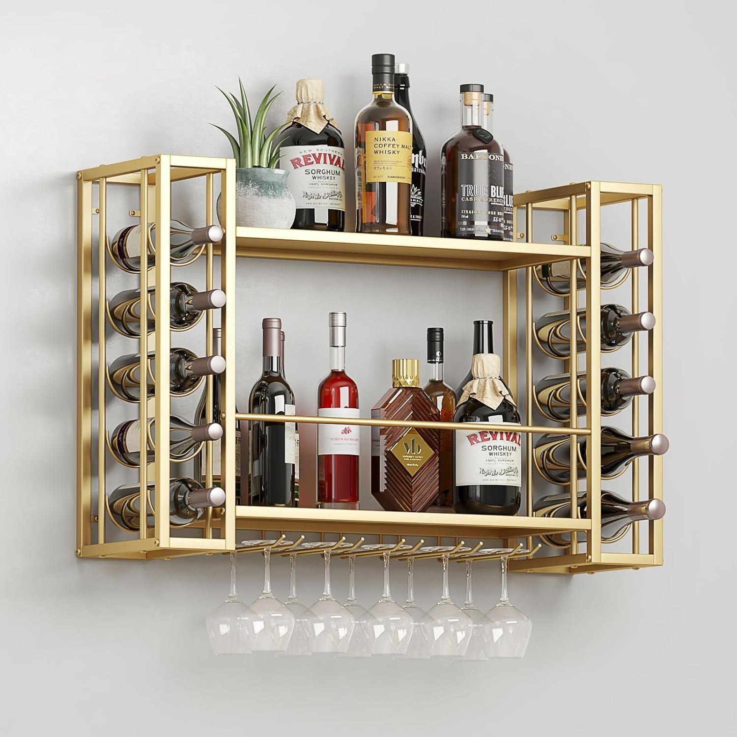 Настенная винная полка, настен – обзор и цена Home Bar Shelf